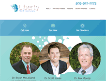 Tablet Screenshot of libertyoralsurgery.com